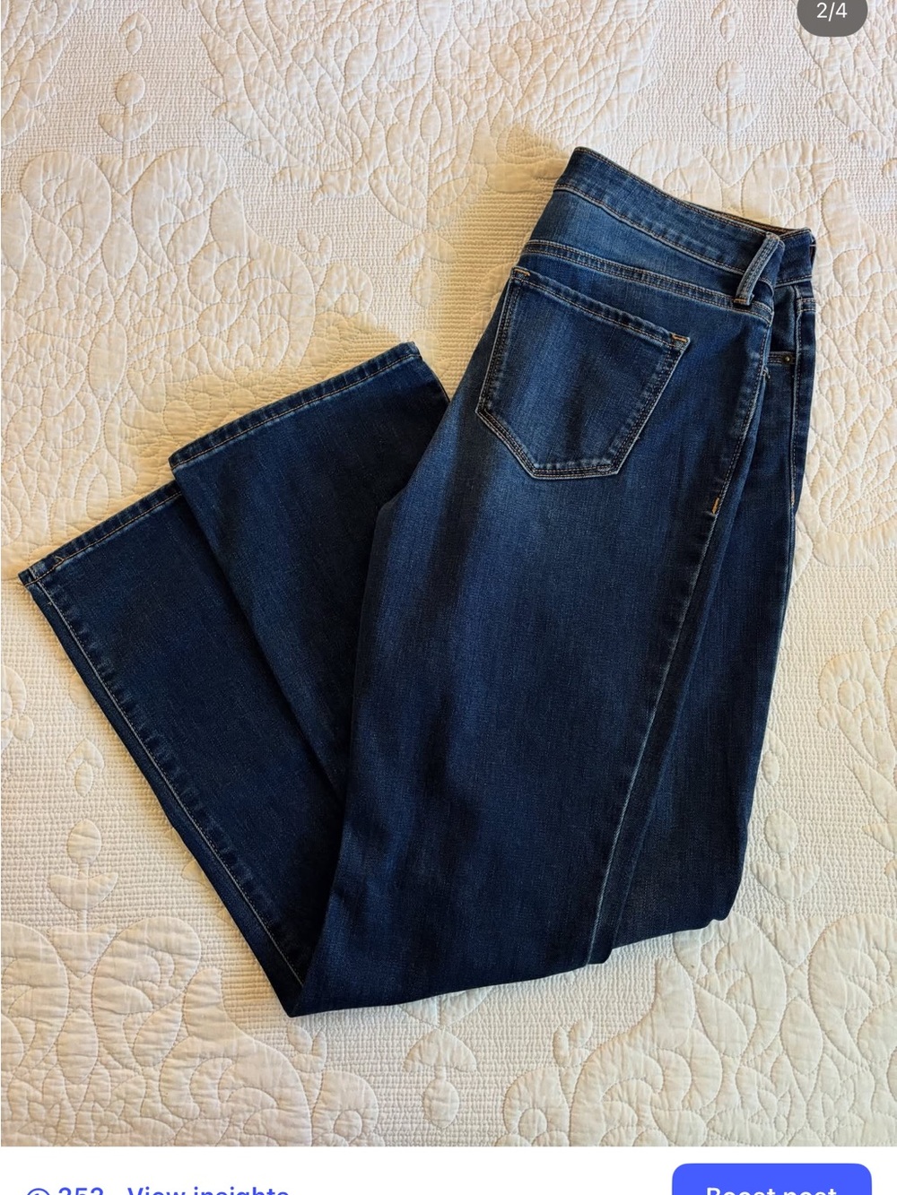 Old Navy Deep Indigo Bootcut Jeans